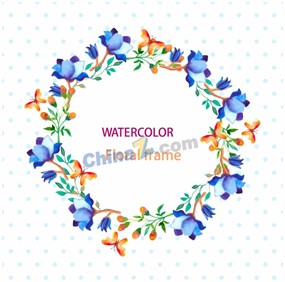 文艺小清新花框封面设计矢量